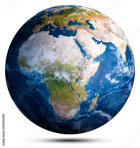 Earth globe world map