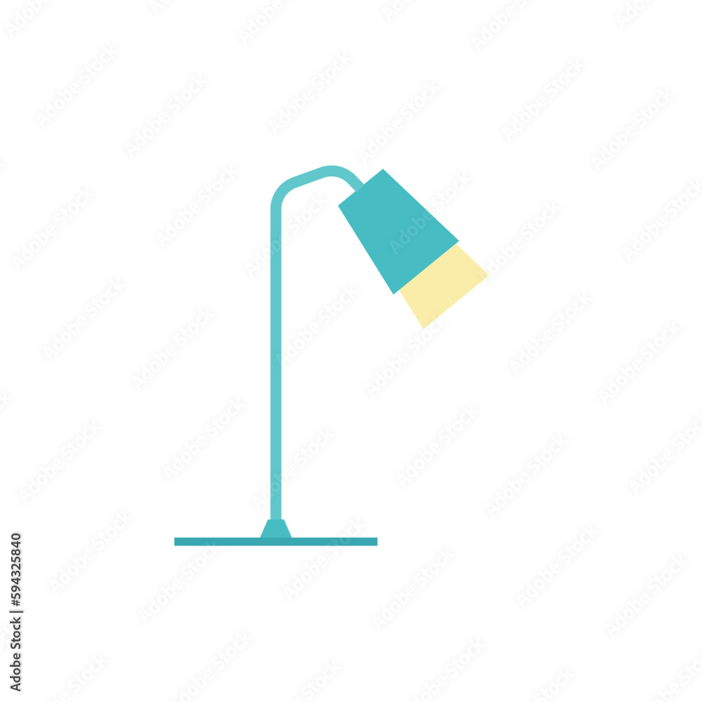 Office Table lamp flat design style. Desk lamp modern vector illustration Office Table lamp flat design style. Desk lamp modern vector illustration