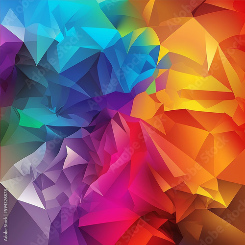 Abstract polygonal background vibrant