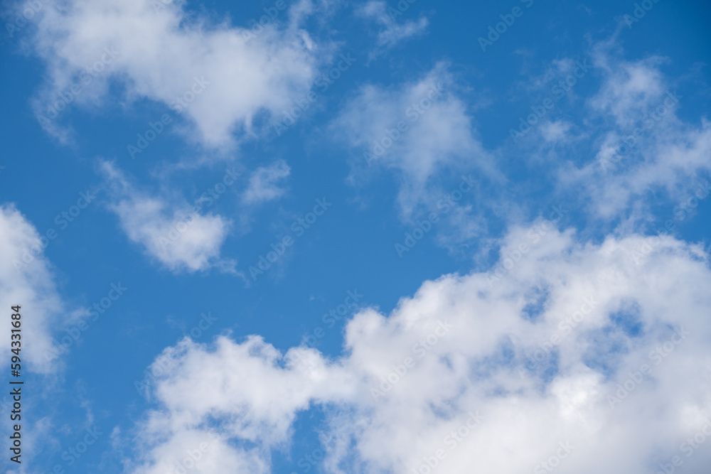 white cloud on blue sky