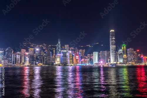 Hong Kong city skyline at night © maodoltee