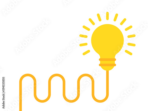 new strategy idea with yellow lightbulb icon
