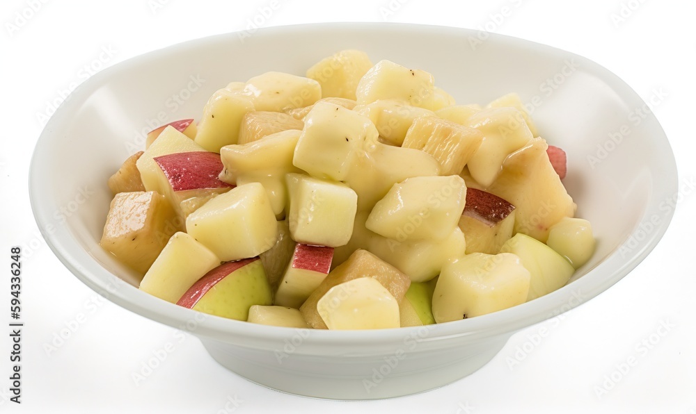 a white bowl filled with fruit on top of a white tablecloth and a white tablecloth behind it and a white tablecloth behind it. generative ai a white bowl filled with fruit on top of a white tablecloth and a white tablecloth behind it and a white tablecloth behind it. generative ai