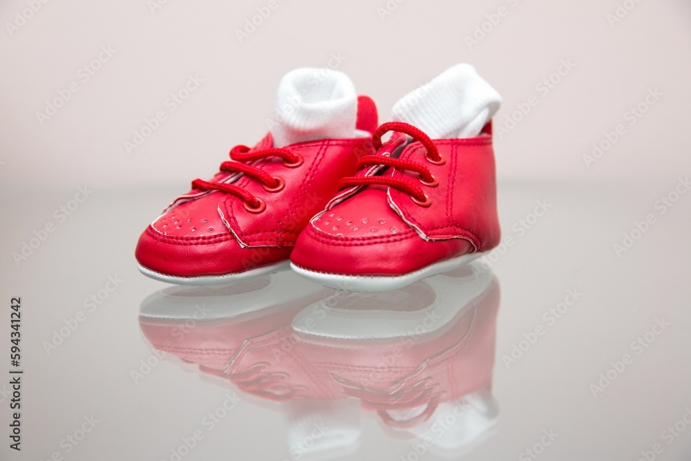 Closeup shot of red shoes. Closeup shot of red shoes.