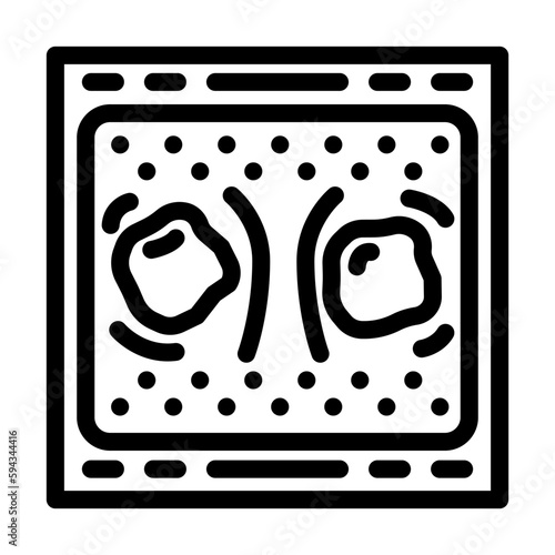stratego board game line icon vector illustration