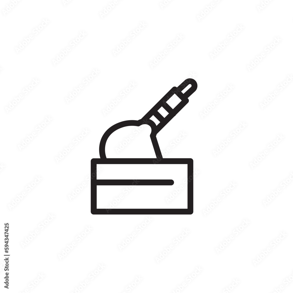 Service Brake Car Outline Icon Service Brake Car Outline Icon