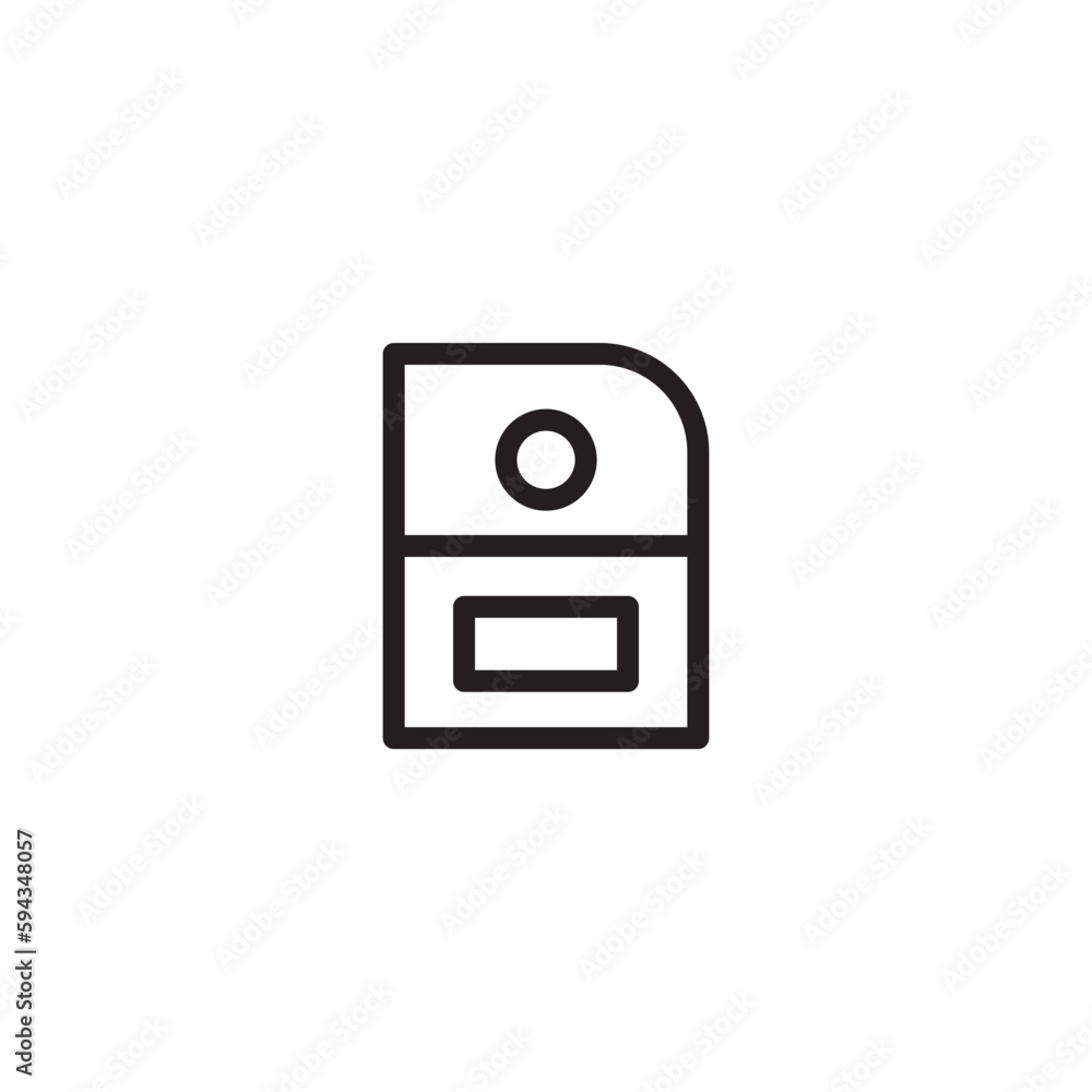 Light Car Transport Outline Icon Light Car Transport Outline Icon