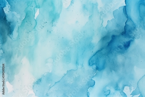 Blue watercolor abstract background © Budi