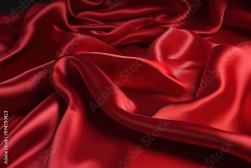  a close up of a red cloth with a black background and a black background with a red cloth and a black background with a red cloth. generative ai