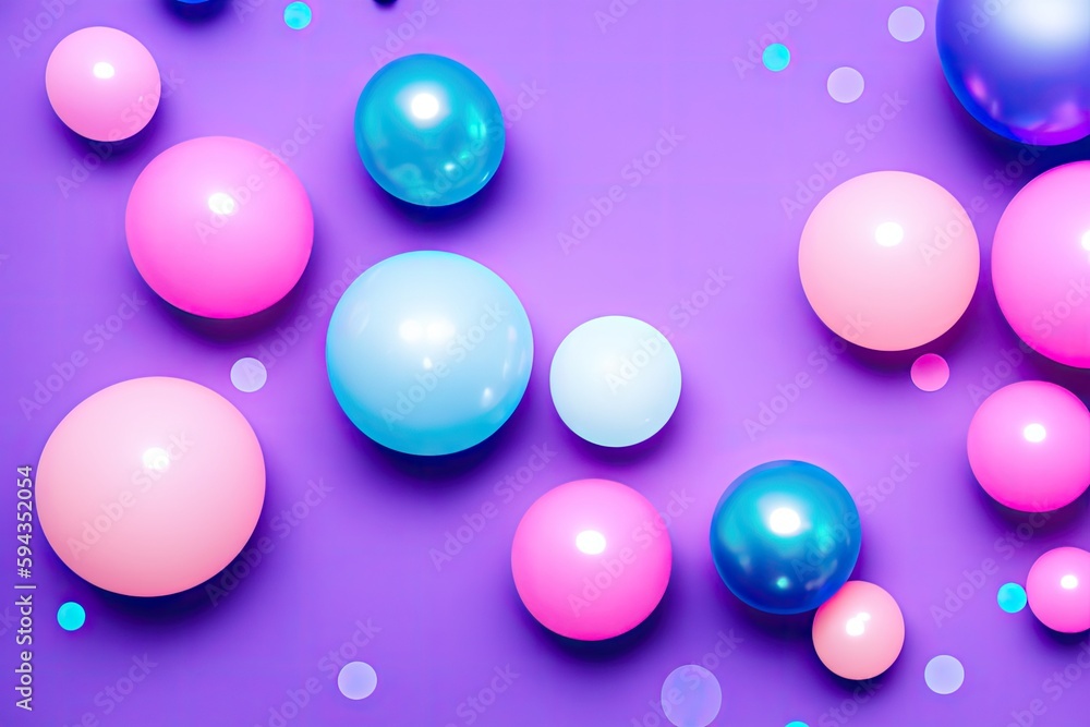 a bunch of balloons floating in the air, surreal image, generative ai a bunch of balloons floating in the air, surreal image, generative ai