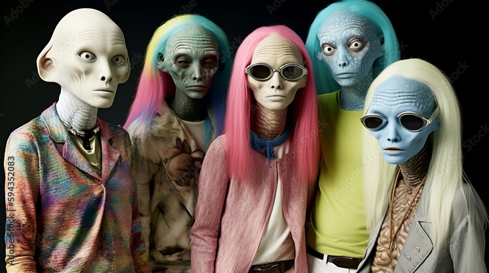 AI Generated images of aliens trying to blend in with humans and ...