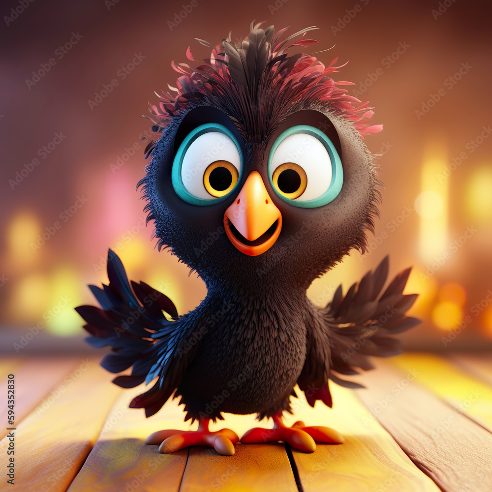 Adorable little black phoenix Adorable little black phoenix