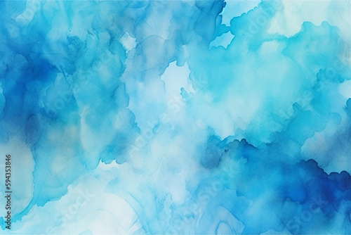 Blue watercolor abstract background