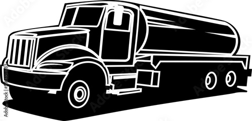tanker illustration design vector art