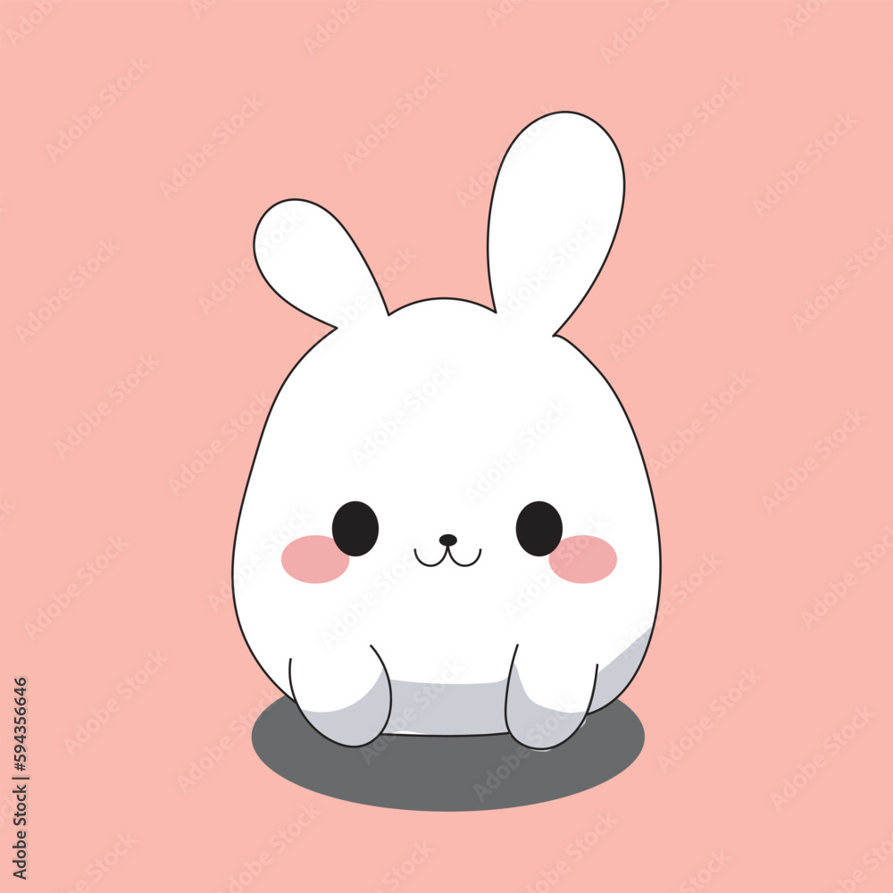 cute rabbit mascot vector cartoon style cute rabbit mascot vector cartoon style