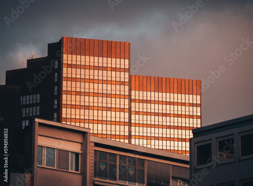 Rathaus Essen im Sonnenlicht