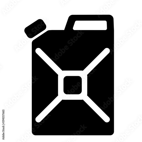 Jerrycan fuel icon vector. Vector illustration of jerrican fuel. Single icon of jerry can for design regarding fuel, gasoline, diesel, petrol, oil, station and transportation