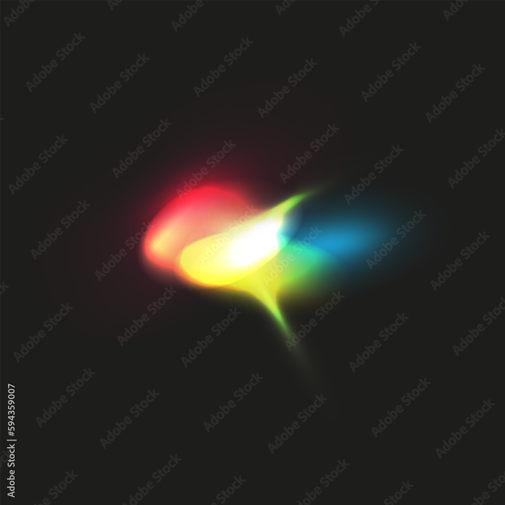 custom made wallpaper toronto digitalRainbow light lens flare.  Light refraction effect 