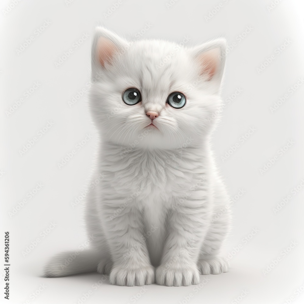 White Cat with blue eyes