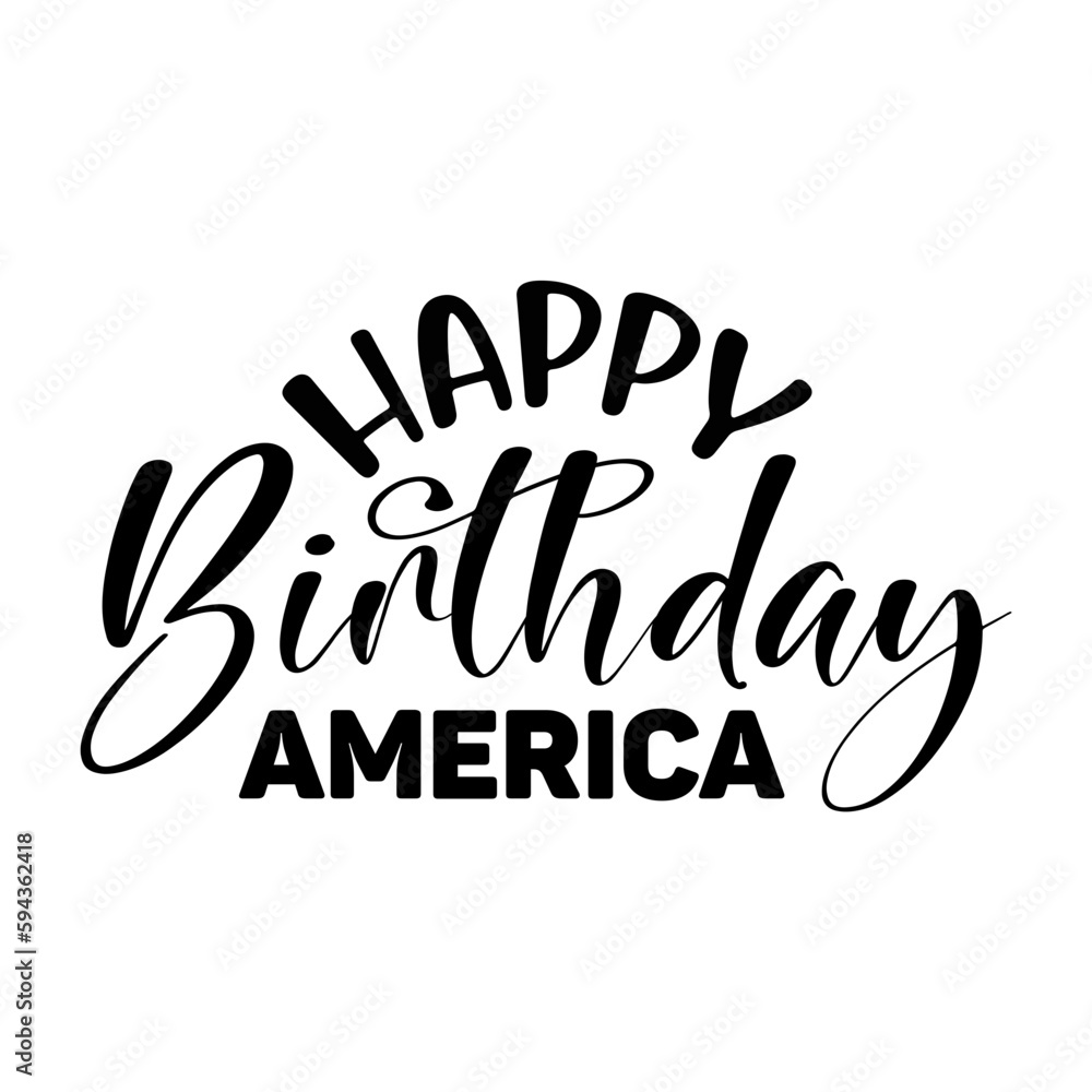 happy birthday america svg