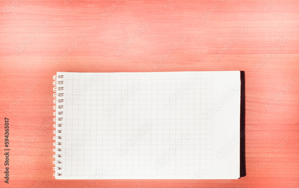 school notepad light background, spiral notepad on the table school notepad light background, spiral notepad on the table