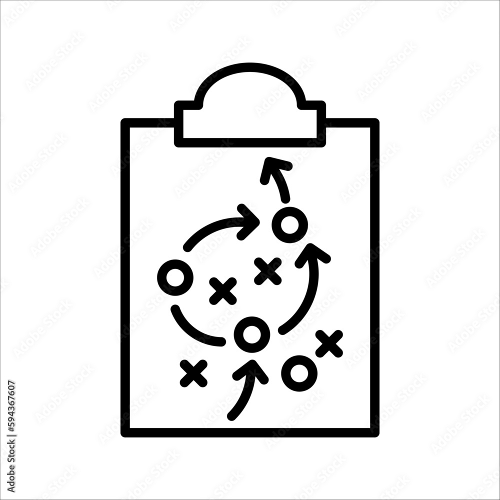 Clipboard Icon. Black flat style on white background. Clipboard Icon. Black flat style on white background.