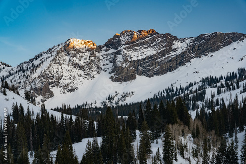 Photography Sugarloaf Mountain in the Albion Basin of Little Cottonwood Canyon, Utah