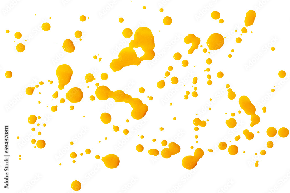 Drops of different sizes and shapes on a white background. Drops of different sizes and shapes on a white background.