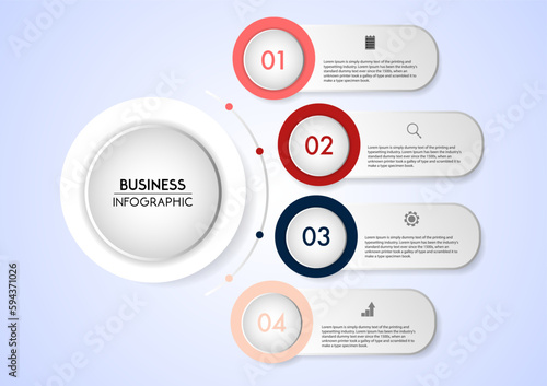 Business Infographic Process Template Design