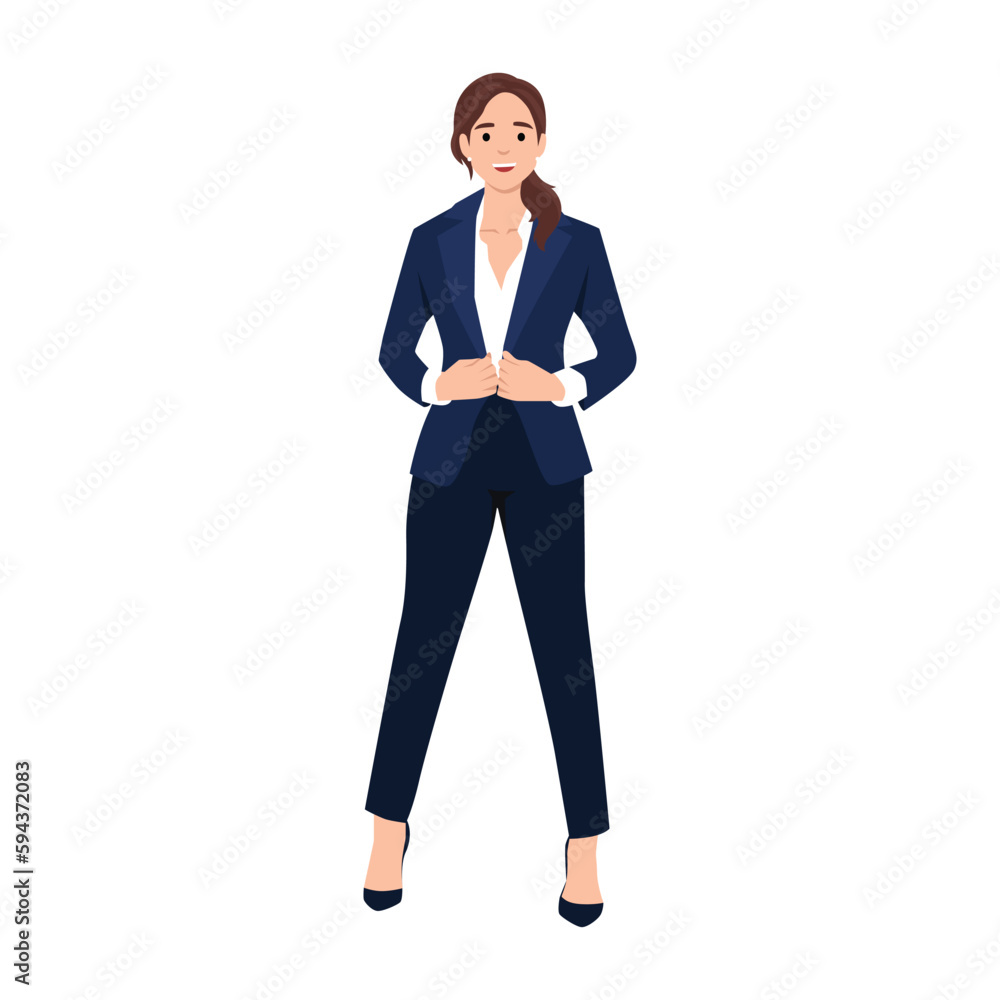 Elegant pretty business woman in formal clothes. Base wardrobe, feminine corporate dress code. Collection of full length portraits of business woman Elegant pretty business woman in formal clothes. Base wardrobe, feminine corporate dress code. Collection of full length portraits of business woman