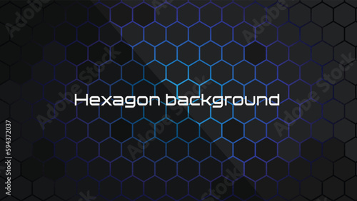 Abstract futuristic Hexagon shape background