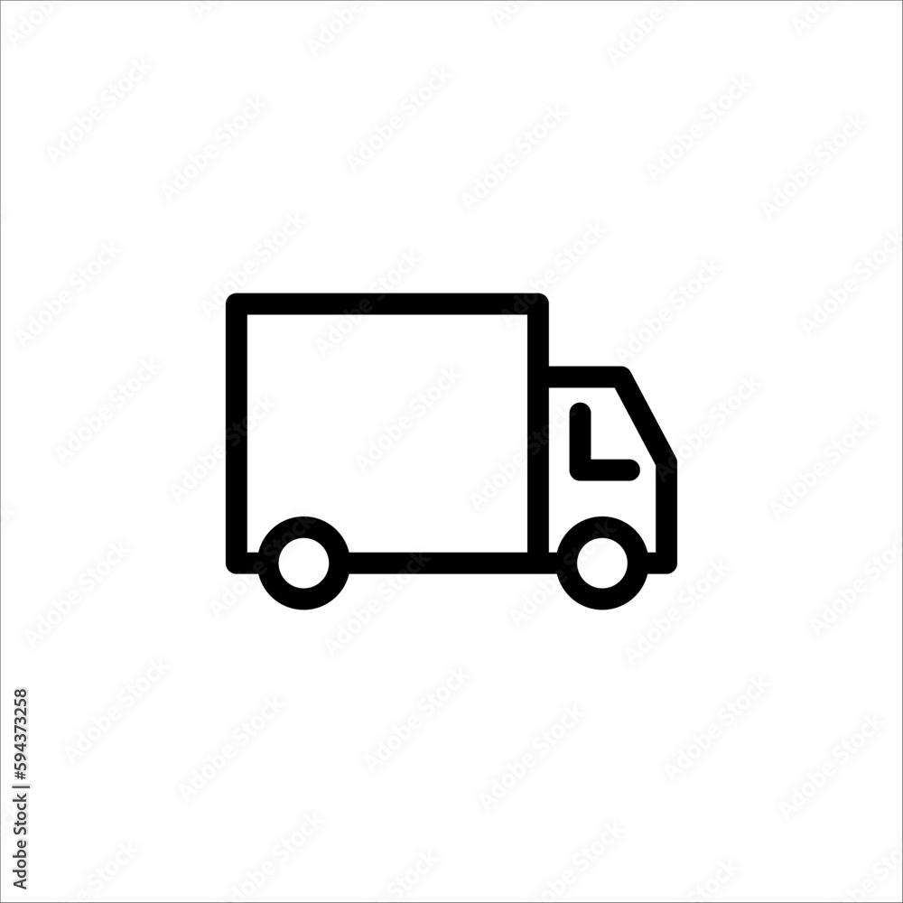 Delivery Truck icon on white background. Vector illustration. EPS 10