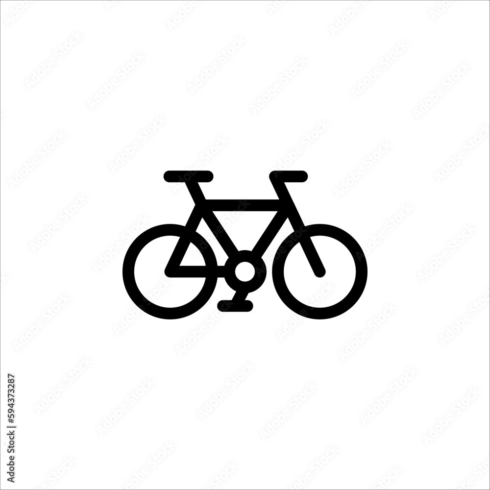 Bicycle. Bike icon vector. Cycling concept. Sign for bicycles path Isolated on white background. Bicycle. Bike icon vector. Cycling concept. Sign for bicycles path Isolated on white background.