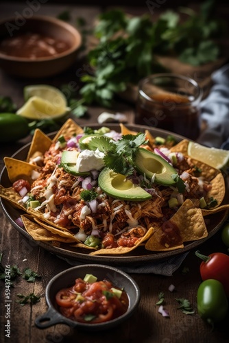 mexican chilaquiles, created with ai generative