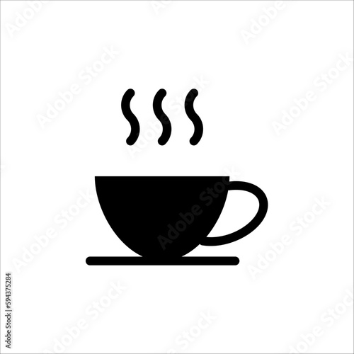 Cup of coffee icon. Cup flat icon. Thin line signs for design logo  Single high-quality outline symbol for web design or mobile app on white background