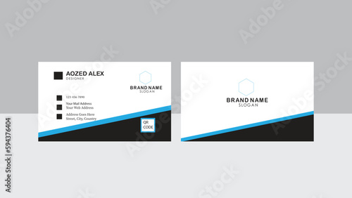 Corporate stylish modern business or personal business card, visiting card. 