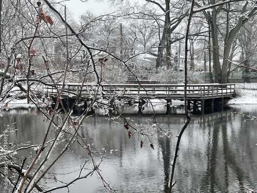 Wallpaper Mural Lake in winter Torontodigital.ca