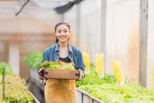 Basket with fresh vegetable...