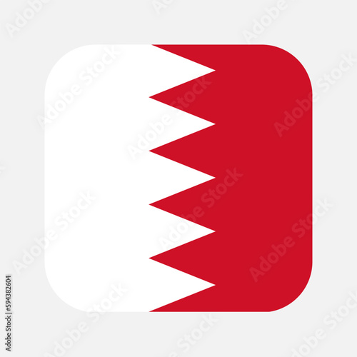 Bahrain flag simple illustration for independence day or election