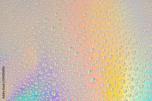 Blurred defocused abstract iridescent foil wallpaper texture. Holographic soft pastel colors backdrop. Trendy creative gradient. Colorful rainbow gradient poster  banner background. 