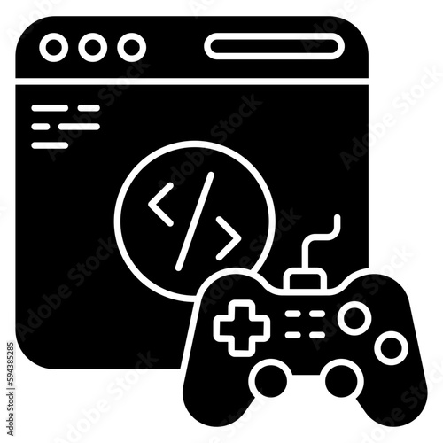 Game development icon, editable vector 