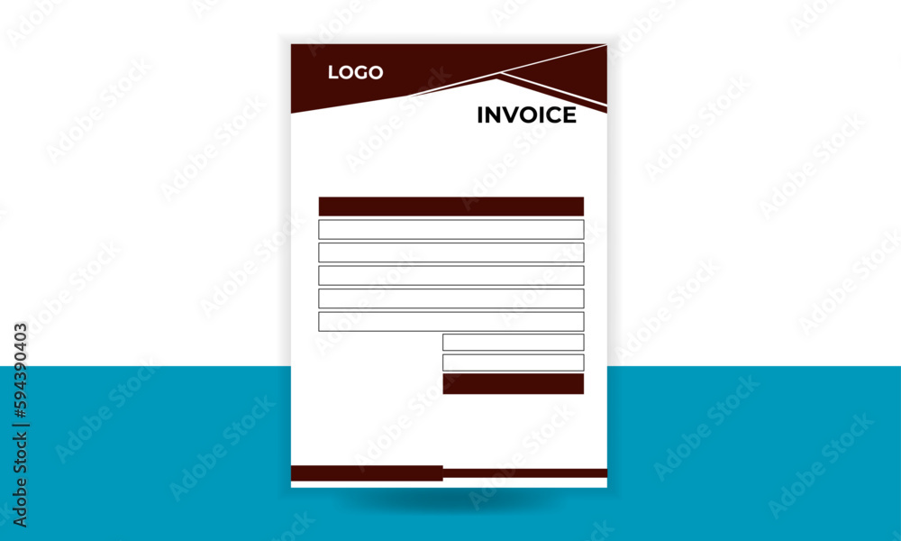Professional and modern invoice template Professional and modern invoice template