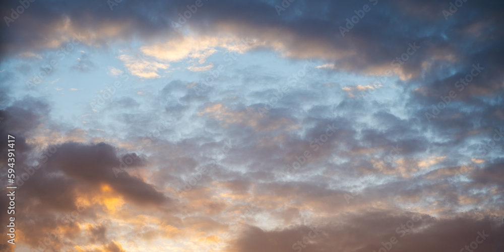 sky replacement, morning sun rise, cloudy reddish glow, 