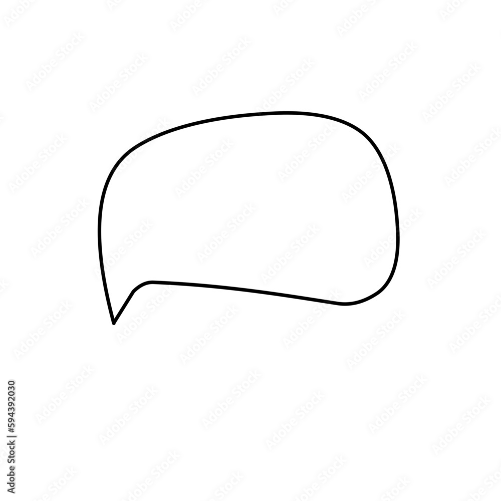 icon bubble chat hand draw vector icon bubble chat hand draw vector