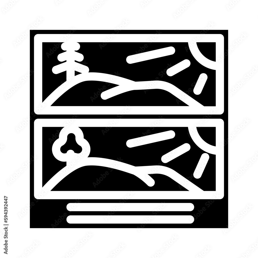 find the difference glyph icon vector illustration find the difference glyph icon vector illustration