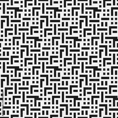 Abstract seamless pattern with geometric shapes.