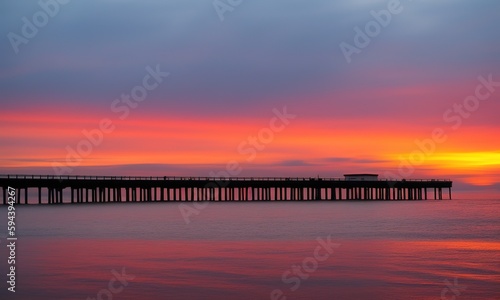 sunset on the lake © Roy