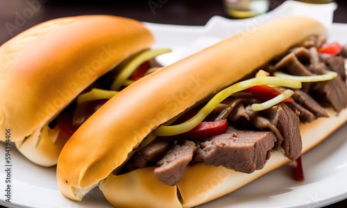 hot dog with mustard