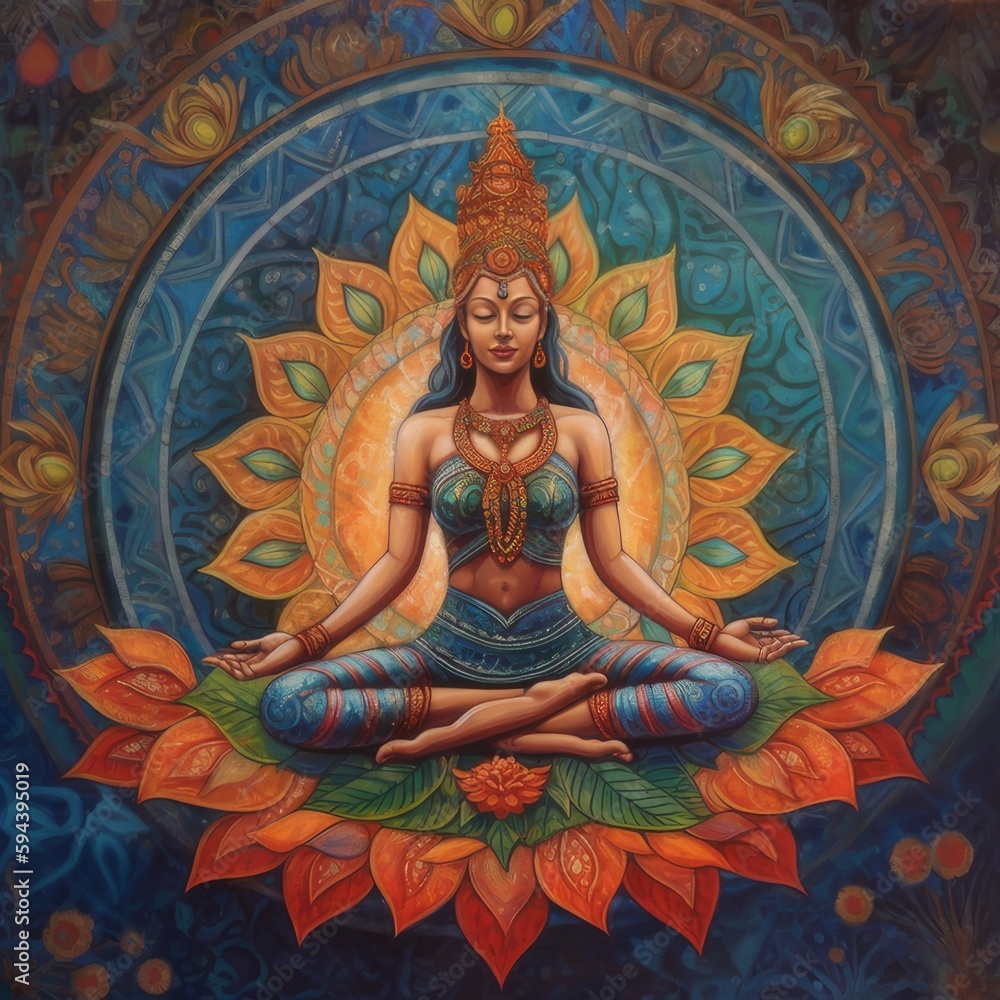 Fototapeta premium Yoga symbol.