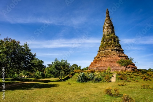 Famous landmark called That Foun in Xiangkhouang province  Laos